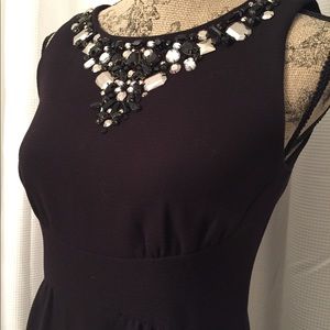 Michael Kors beaded black dress sz 2